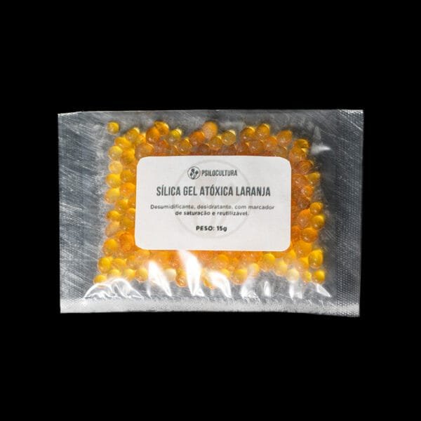 Foto de Produto para Silica Gel Atóxica Laranja Empresa especializada Cultivo e Comercialização de Cogumelos Funcionais, como Juba de Leão, Cordyceps e Insumos para Cultivo.