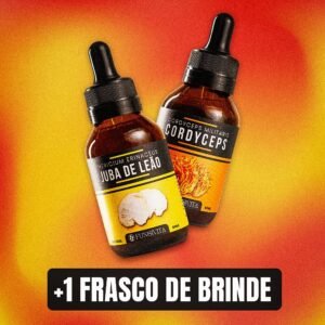 | Dupla Perfeita | Juba de Leão + Cordyceps + BRINDE