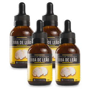 4x Juba de Leão - Extrato Líquido 60ml