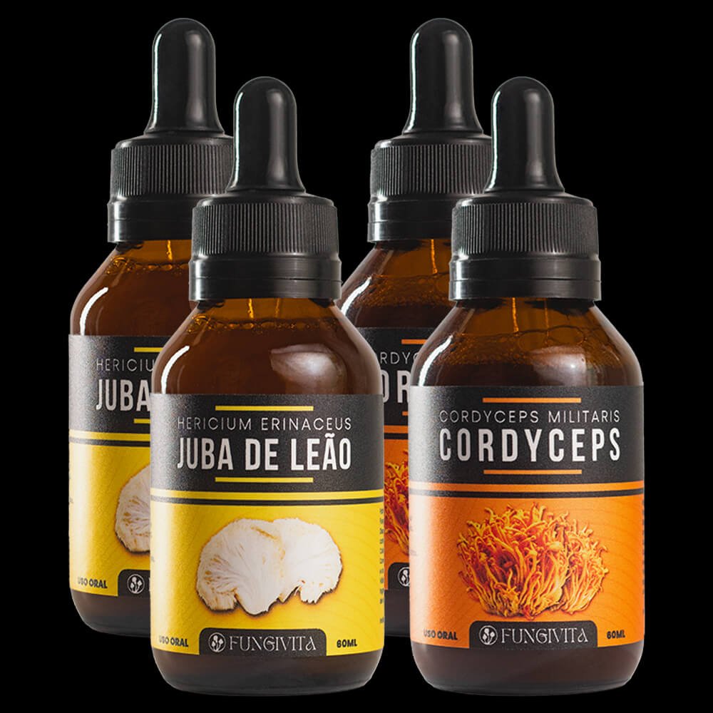 2x Juba de Leão + 2x Cordyceps Militaris - Lerigou 2x Juba de Leão + 2x Cordyceps Militaris - Lerigou